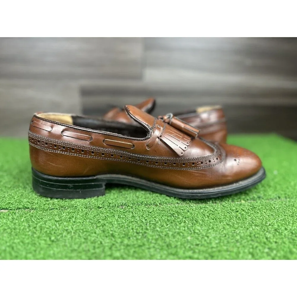 Vintage Stuart McGuire Men's Leather ‎ BiltRite Imperial Wingtips Size 8 1/2